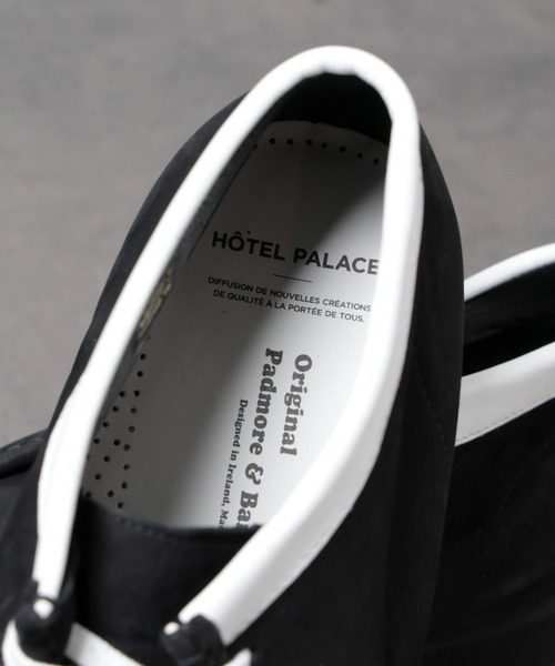 NANO universe（ナノユニバース）の「HOTEL PALACE(オテルパラス)xパドモア&バーンズヌバックレザーヴィブラムソールブーツ（ブーツ・メンズ・ブラック/ブラウン・8/9/7）」の10枚目の写真