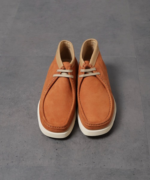 NANO universe（ナノユニバース）の「HOTEL PALACE(オテルパラス)xパドモア&バーンズヌバックレザーヴィブラムソールブーツ（ブーツ・メンズ・ブラック/ブラウン・8/9/7）」の3枚目の写真