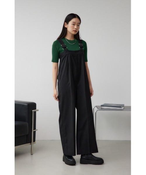 AZUL by moussy（アズールバイマウジー）の「ベアワイドオールインワン（つなぎ/オールインワン・レディース・ブラック/グレー系その他・SMALL/MEDIUM）」の5枚目の写真