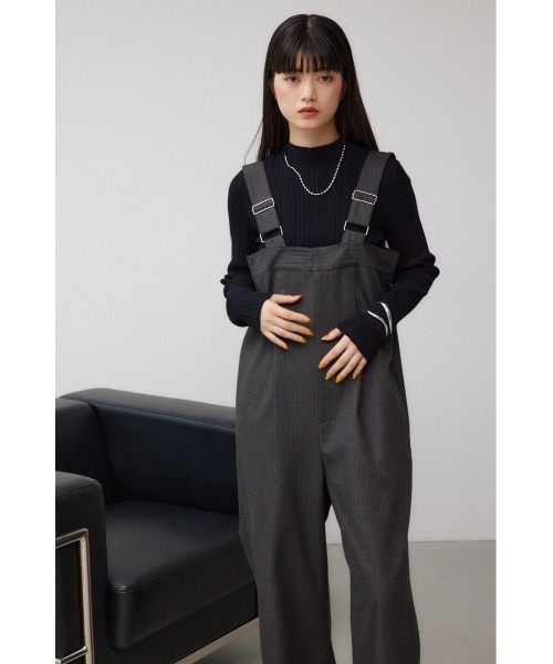 AZUL by moussy（アズールバイマウジー）の「ベアワイドオールインワン（つなぎ/オールインワン・レディース・ブラック/グレー系その他・SMALL/MEDIUM）」の15枚目の写真