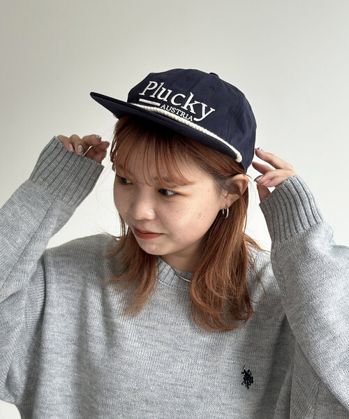 CPCM（シーピーシーエム）の「トラッカーキャップ（キャップ・レディース・ネイビー/レッド・FREE）」の3枚目の写真