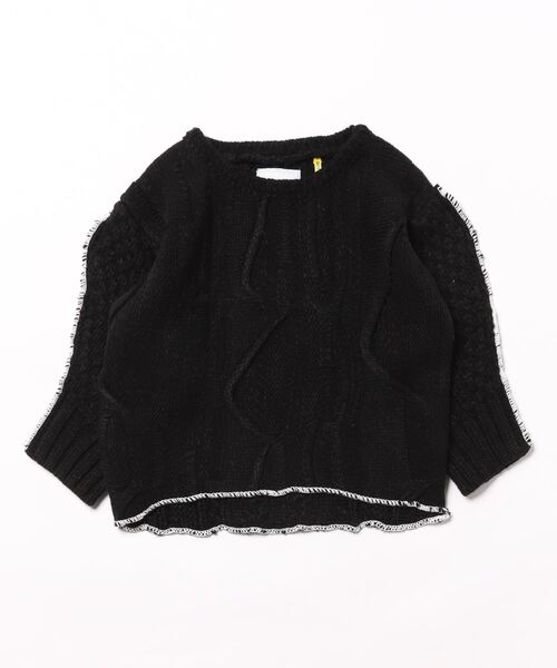 Smoothy（スムージー）の「Smoothy 2 Face Knit / スムージー 2 フェイスニット（ニット/セーター・キッズ・ブラック/アイボリー・SMALL/MEDIUM/LARGE/X-LARGE）」の10枚目の写真