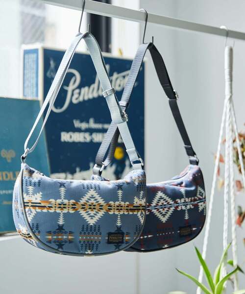 PENDLETON（ペンドルトン）の「【PENDLETON】PADDED MOON SHOULDER BAG（ショルダーバッグ・レディース・チャコールグレー/グレー・FREE）」の7枚目の写真