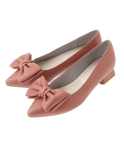 ORiental TRaffic（オリエンタルトラフィック）の「ORiental TRaffic リボンパンプス（パンプス・レディース・ピンク/ベージュ/ブラック/シルバー・35/36/37/38/39）」の6枚目の写真