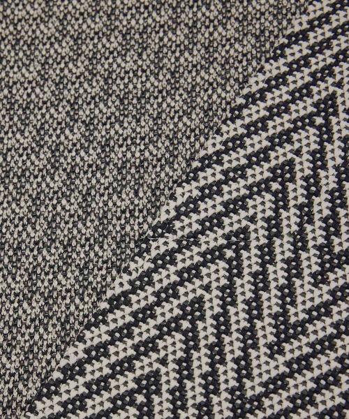 ROPE'（ロペ）の「【COOHEM】HERRINGBONE TWEED COAT(コーヘン/ヘリンボーンツイードコート)（ノーカラージャケット・レディース・ブラック系その他/グレー・FREE）」の9枚目の写真