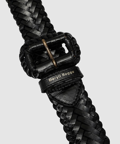 Meryll Rogge レザーベルト MERYLL ROGGE＞レザー メッシュ ベルト
