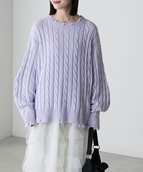 TODAYFUL / トゥデイフル】Fringe Knit Cape（ニット／セーター