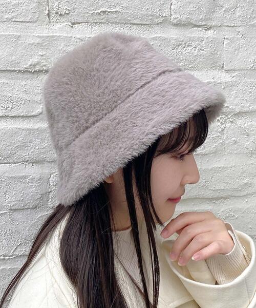 INGNI（イング）の「シャギーハット（ハット・レディース・オフホワイト/ブラック/グレー系その他・ONE SIZE）」の9枚目の写真