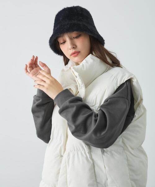 INGNI（イング）の「シャギーハット（ハット・レディース・オフホワイト/ブラック/グレー系その他・ONE SIZE）」の14枚目の写真