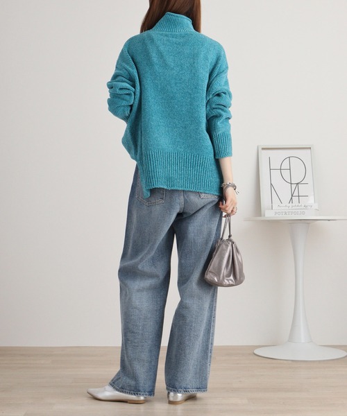アルペロベロニットセーター新品 SALON adam et rope' ニット セーター モヘアシルクローゲージ