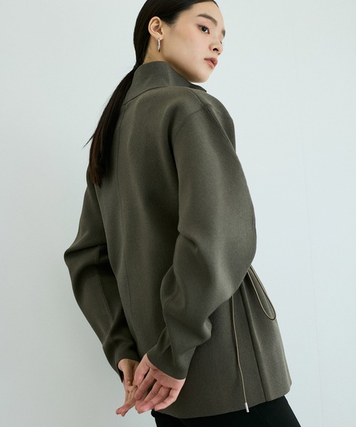 ADAM ET ROPE'（アダムエロペ）の「【洗える】ハーフジップフォルムニットチュニック（その他トップス・レディース・オフホワイト/ブラック/ブラウン系その他/ピンク・FREE）」の16枚目の写真