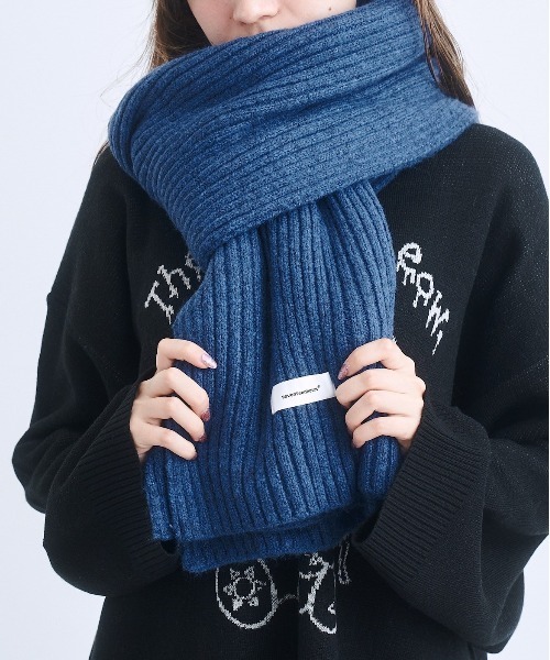 17HR(セブンティーンアワーズ)の「【ユニセックス】ボリュームリブニットマフラー(マフラー・レディース・グレー/チャコールグレー/ブラウン/ブルー・FREE)」の20枚目の写真