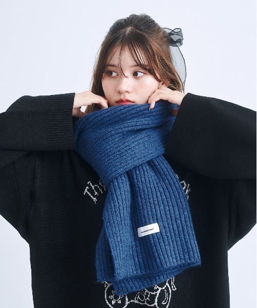 17HR(セブンティーンアワーズ)の「【ユニセックス】ボリュームリブニットマフラー(マフラー・レディース・グレー/チャコールグレー/ブラウン/ブルー・FREE)」の22枚目の写真