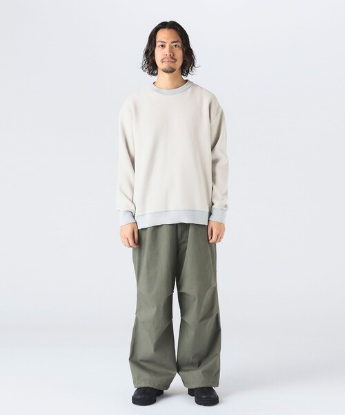 B:MING by BEAMS（ビーミングバイビームス）の「9ゲージ ダブルフェイス クルーネック ニット（ニット/セーター・メンズ・ブラック/ブラウン系その他5/オフホワイト・SMALL/MEDIUM/LARGE/X-LARGE）」の4枚目の写真