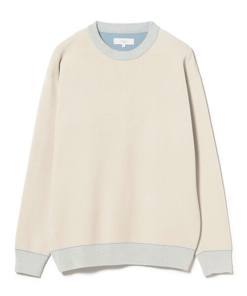 B:MING by BEAMS（ビーミングバイビームス）の「9ゲージ ダブルフェイス クルーネック ニット（ニット/セーター・メンズ・ブラック/ブラウン系その他5/オフホワイト・SMALL/MEDIUM/LARGE/X-LARGE）」の7枚目の写真