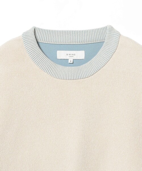B:MING by BEAMS（ビーミングバイビームス）の「9ゲージ ダブルフェイス クルーネック ニット（ニット/セーター・メンズ・ブラック/ブラウン系その他5/オフホワイト・SMALL/MEDIUM/LARGE/X-LARGE）」の8枚目の写真