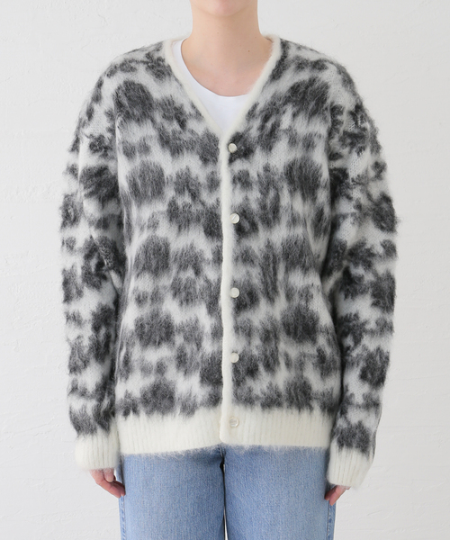 Needles(ニードルス)の「【NEEDLES/ニードルズ】 Mohair cardigan rose PU312(ニット/セーター・レディース・ホワイト・X-SMALL)」の7枚目の写真