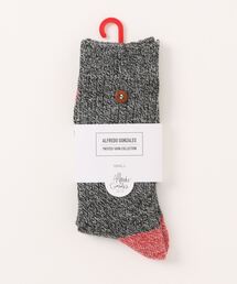 Alfredo Gonzales（アルフレッドゴンザレス ）の「Twisted Yarn_Black/Grey_s（ソックス/靴下）」