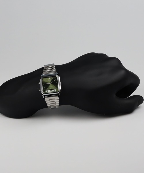 CASIO(カシオ)の「CASIO CLASSIC / AQ-230A-3AMQYJF(アナログ腕時計・メンズ・グリーン・FREE)」の9枚目の写真