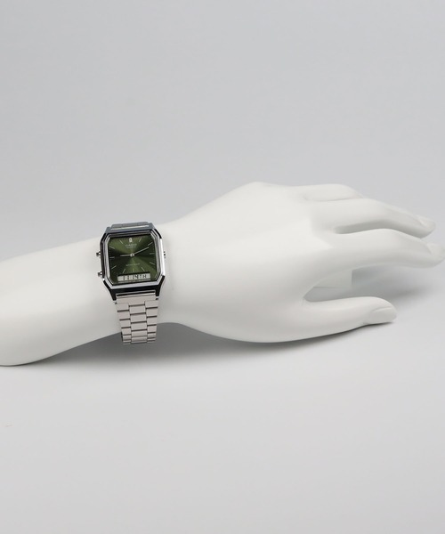 CASIO(カシオ)の「CASIO CLASSIC / AQ-230A-3AMQYJF(アナログ腕時計・メンズ・グリーン・FREE)」の10枚目の写真
