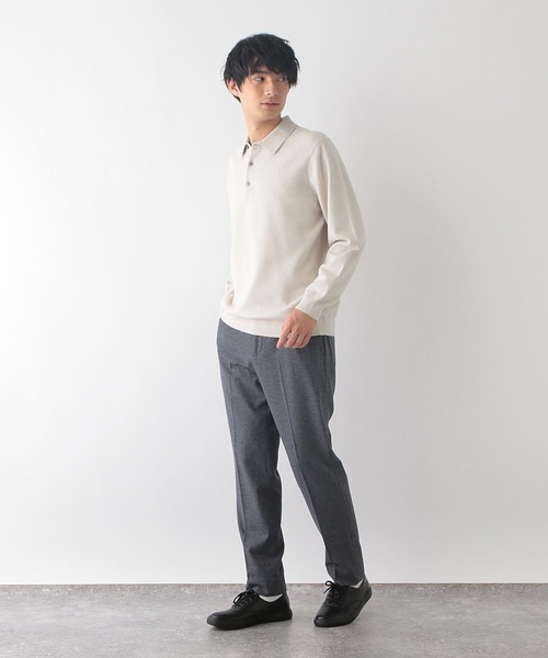 GLOBAL WORK（グローバルワーク）の「メルティポロ/116384（ポロシャツ・メンズ・アイボリー/ネイビー/ブラック・X-LARGE/LARGE/MEDIUM/SMALL）」の5枚目の写真