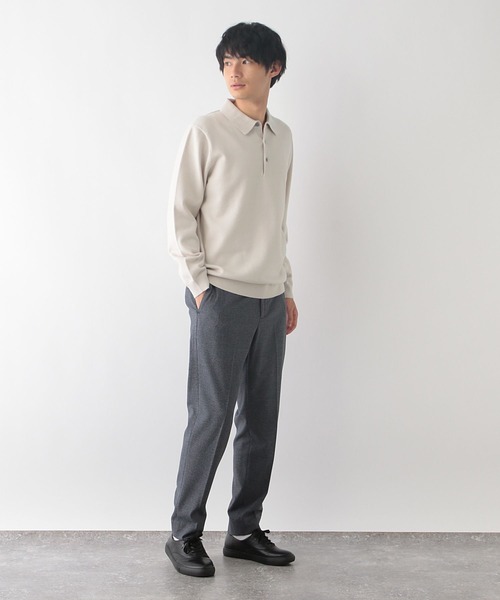 GLOBAL WORK（グローバルワーク）の「メルティポロ/116384（ポロシャツ・メンズ・アイボリー/ネイビー/ブラック・X-LARGE/LARGE/MEDIUM/SMALL）」の6枚目の写真