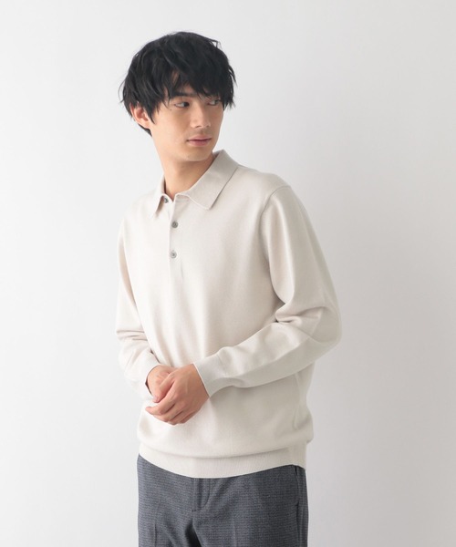 GLOBAL WORK（グローバルワーク）の「メルティポロ/116384（ポロシャツ・メンズ・アイボリー/ネイビー/ブラック・X-LARGE/LARGE/MEDIUM/SMALL）」の8枚目の写真