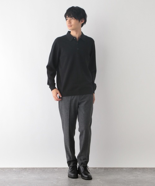 GLOBAL WORK（グローバルワーク）の「メルティポロ/116384（ポロシャツ・メンズ・アイボリー/ネイビー/ブラック・X-LARGE/LARGE/MEDIUM/SMALL）」の9枚目の写真