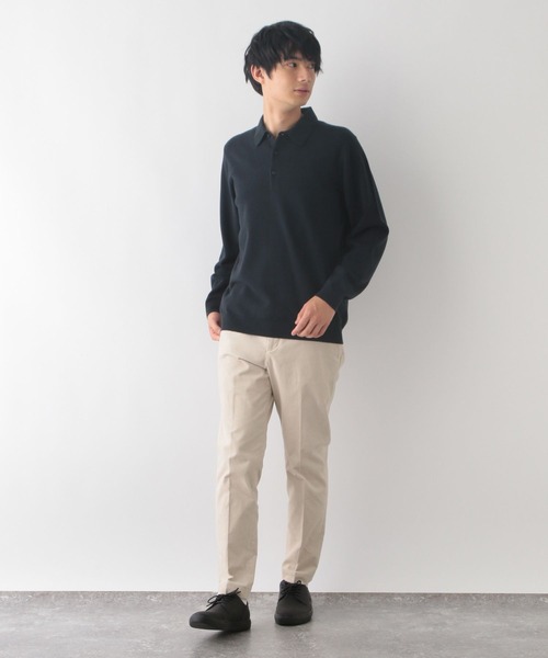 GLOBAL WORK（グローバルワーク）の「メルティポロ/116384（ポロシャツ・メンズ・アイボリー/ネイビー/ブラック・X-LARGE/LARGE/MEDIUM/SMALL）」の14枚目の写真