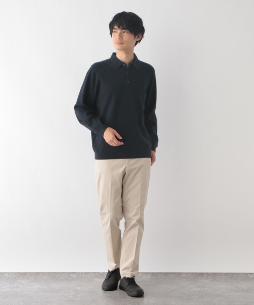 GLOBAL WORK（グローバルワーク）の「メルティポロ/116384（ポロシャツ・メンズ・アイボリー/ネイビー/ブラック・X-LARGE/LARGE/MEDIUM/SMALL）」の15枚目の写真