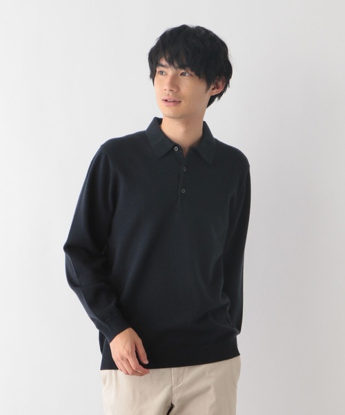 GLOBAL WORK（グローバルワーク）の「メルティポロ/116384（ポロシャツ・メンズ・アイボリー/ネイビー/ブラック・X-LARGE/LARGE/MEDIUM/SMALL）」の16枚目の写真