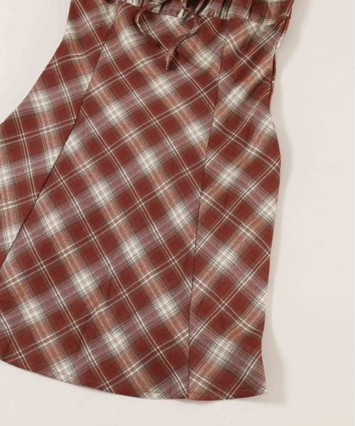 WC(ダブル シー)の「チェックキャミワンピース(ワンピース・レディース・ブルー/ブラウン・FREE)」の21枚目の写真