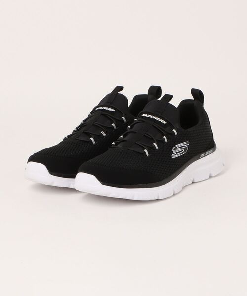 SKECHERS（スケッチャーズ）の「SKECHERS スケッチャーズ BURNS 2.0-BENJI【超軽量】メンズスニーカー(バーンズ2.0ベンジー) 8790170（スニーカー・メンズ・ブラック×ホワイト/レッド系その他・25.5cm/26.0cm/26.5cm/27.0cm/27.5cm/28.0cm）」の2枚目の写真