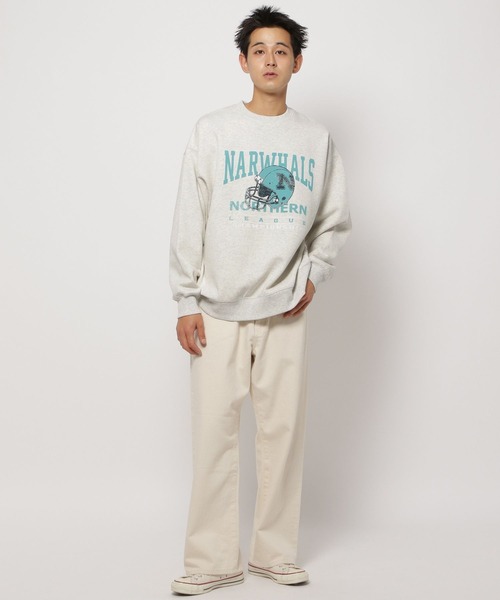 niko and...(ニコアンド)の「アソートグラフィックプルオーバー(スウェット・メンズ・ライトグレー/ブラック/オフホワイト・LARGE/MEDIUM)」の13枚目の写真