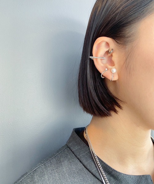and cloud（アンドクラウド）の「Pearl Earring S / Single（イヤリング・レディース・シルバー・FREE）」の7枚目の写真