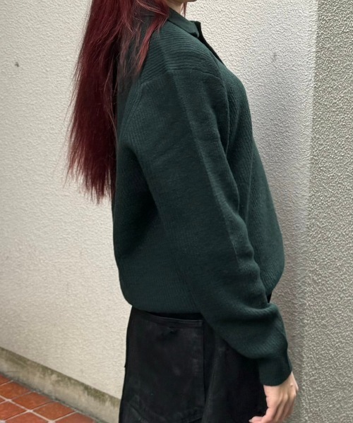 Chikashitsu +unisex slogan knit ピンク OUR BRAND,Chikashitsu +