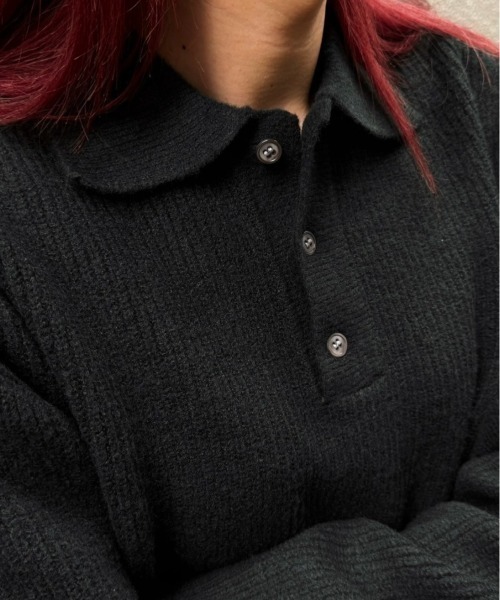 【即完売品】TTT_MSW DIAMOND KNIT POLO Black XL TTT MSW 23ss DIAMOND KNIT POLO BLACK L - メルカリ