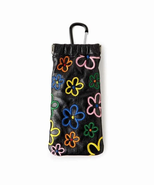 Casselini（キャセリーニ）の「【Casselini】刺繍サングラスケース 254-110801（サングラス・レディース・シルバー/ブラック/グリーン・FREE）」の2枚目の写真