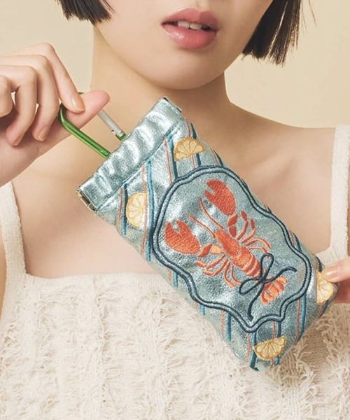 Casselini（キャセリーニ）の「【Casselini】刺繍サングラスケース 254-110801（サングラス・レディース・シルバー/ブラック/グリーン/ピンク/ブルー・FREE）」の6枚目の写真