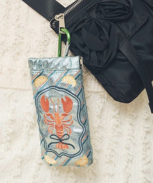 Casselini（キャセリーニ）の「【Casselini】刺繍サングラスケース 254-110801（サングラス・レディース・シルバー/ブラック/グリーン/ピンク/ブルー・FREE）」の11枚目の写真