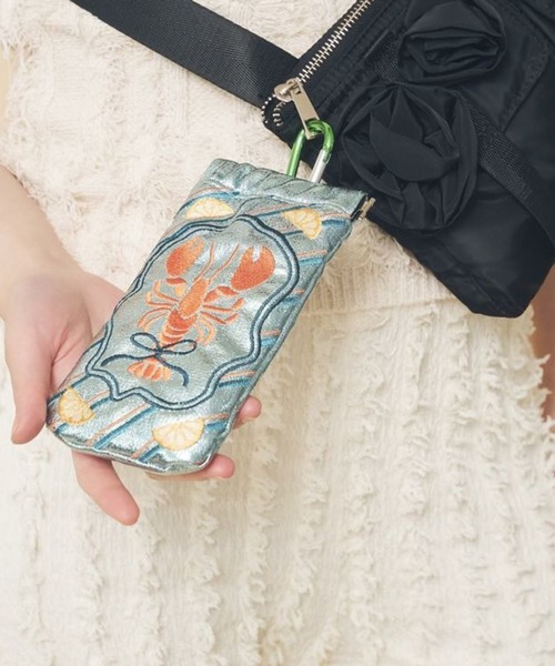 Casselini（キャセリーニ）の「【Casselini】刺繍サングラスケース 254-110801（サングラス・レディース・シルバー/ブラック/グリーン/ピンク/ブルー・FREE）」の12枚目の写真