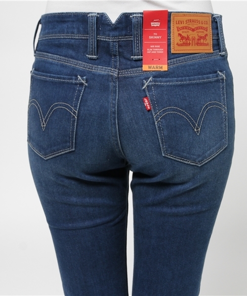 Levi's（リーバイス）の「711-アジアンスキニー/ミッドカラー/11.9oz ストレッチデニム/ダブルステッチ（デニムパンツ・レディース・インディゴブルー・24inch/27inch/26inch/23inch/25inch/28inch）」の11枚目の写真