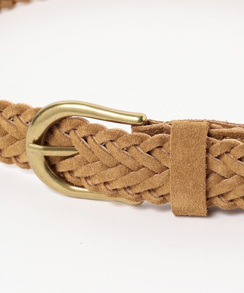 BEAMS PLUS(ビームスプラス)の「Suede Mesh Belt(ベルト・メンズ・ダークブラウン/カーキ・30inch/34inch/32inch/36inch)」の9枚目の写真
