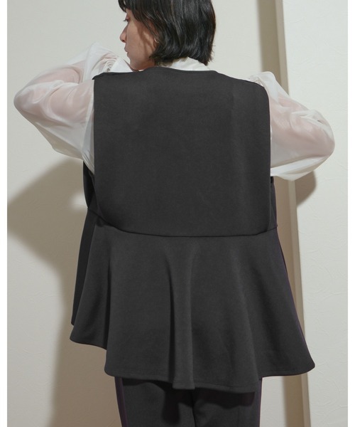 セットアップ対応】アシメペプラムポンチジレ Palm Riche│Eimee Law