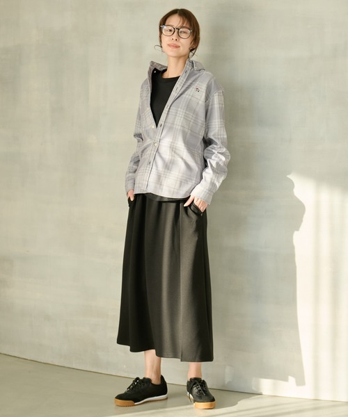 Arnold Palmer（アーノルドパーマー）の「カットポンチ フレアスカート（スカート・レディース・ネイビー/アイボリー/ブラック・M/S/L）」の9枚目の写真