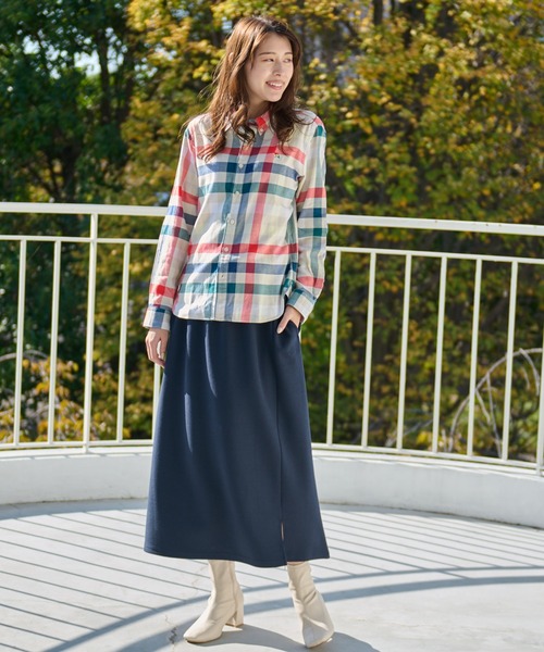 Arnold Palmer（アーノルドパーマー）の「カットポンチ フレアスカート（スカート・レディース・ネイビー/アイボリー/ブラック・M/S/L）」の12枚目の写真