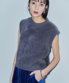 IENA購入　ENRICA カシミヤシャギーニットベスト enrica/エンリカ】 カシミヤシャギーニットベスト（ベスト