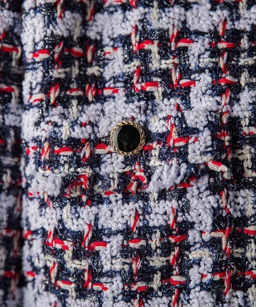 【セール】TURNIERトリコロールチェックツイードジャケット（ダウンジャケット/コート）｜Viaggio Blu（ビアッジョブルー）