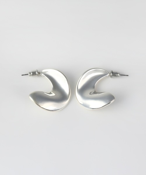 Nothing And Others(ナッシングアンドアザーズ)の「「Nothing And Others/ナッシングアンドアザーズ」Nuance Curve Pierce(ピアス(両耳用)・レディース・シルバー・FREE)」の8枚目の写真