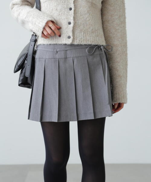 FREE'S MART（フリーズマート）の「◆ラッププリーツミニスカート（スカート・レディース・グレー/ブラウン系その他・SMALL/MEDIUM）」の5枚目の写真